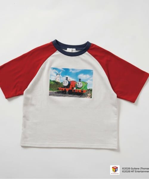 b・ROOM / ビールーム Tシャツ | 【きかんしゃトーマス】ラグラン半袖Tシャツ | 詳細3