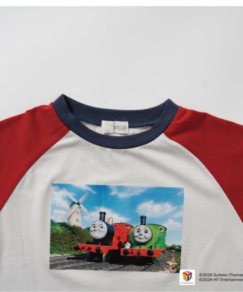 b・ROOM / ビールーム Tシャツ | 【きかんしゃトーマス】ラグラン半袖Tシャツ | 詳細7