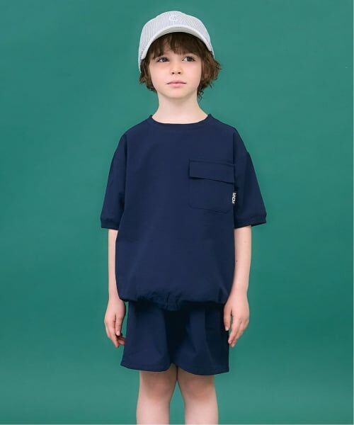 b・ROOM / ビールーム その他トップス | ドライサッカーセットアップ【MNCM】（紺）