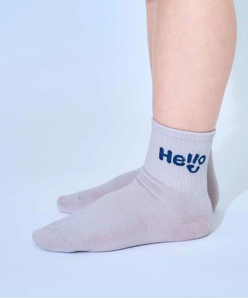 b・ROOM / ビールーム ソックス | HELLOソックス（グレー）