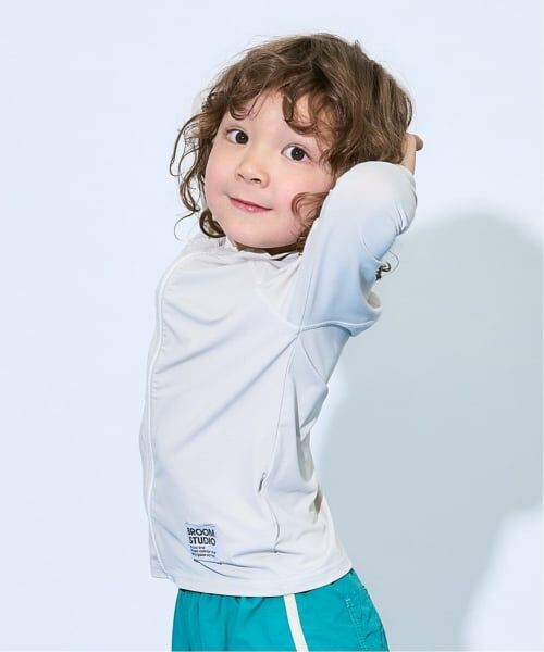 b・ROOM / ビールーム 水着・スイムグッズ | 【SWIM】フルジップメッシュラッシュガード（グレージュ）