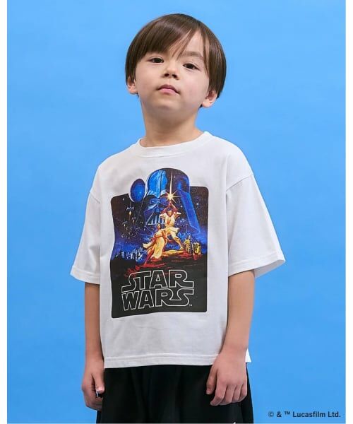 b・ROOM / ビールーム Tシャツ | 【STAR WARS】【防汚・速乾・型崩れしない】アソートプリントTシャツ【MNCM】（オフ ホワイト）