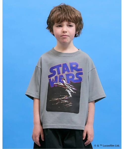 b・ROOM / ビールーム Tシャツ | 【STAR WARS】【防汚・速乾・型崩れしない】アソートプリントTシャツ【MNCM】（カーキ）