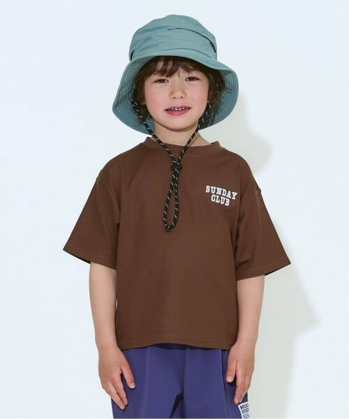 b・ROOM / ビールーム Tシャツ | 【防汚・速乾・UV】【カイテキ天竺】ドライメッシュバックプリントＴシャツ（コゲ茶）