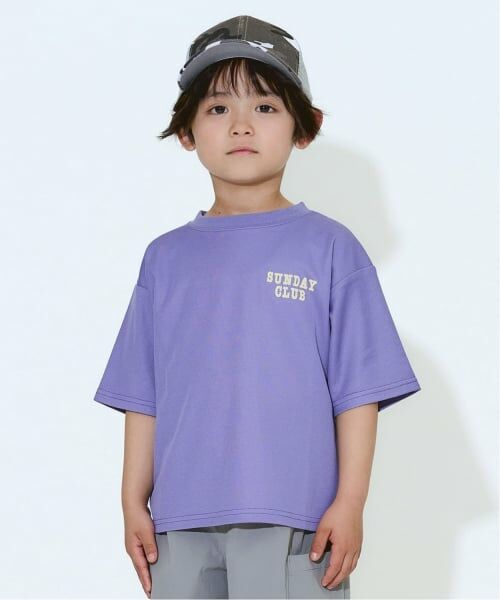 b・ROOM / ビールーム Tシャツ | 【防汚・速乾・UV】【カイテキ天竺】ドライメッシュバックプリントＴシャツ（ラベンダー）