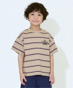 b・ROOM / ビールーム Tシャツ | 先染ボーダービッグシルエットTシャツ