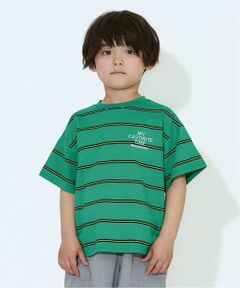 b・ROOM / ビールーム Tシャツ | 先染ボーダービッグシルエットTシャツ