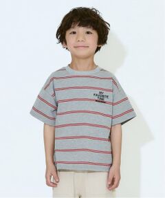 b・ROOM / ビールーム Tシャツ | 先染ボーダービッグシルエットTシャツ