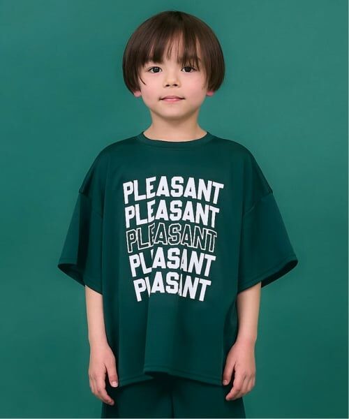 b・ROOM / ビールーム Tシャツ | 【セットアップ可】どちらが前でもOK！メッシュビッグサイズTシャツ【MNCM】（モデレート グリーン）