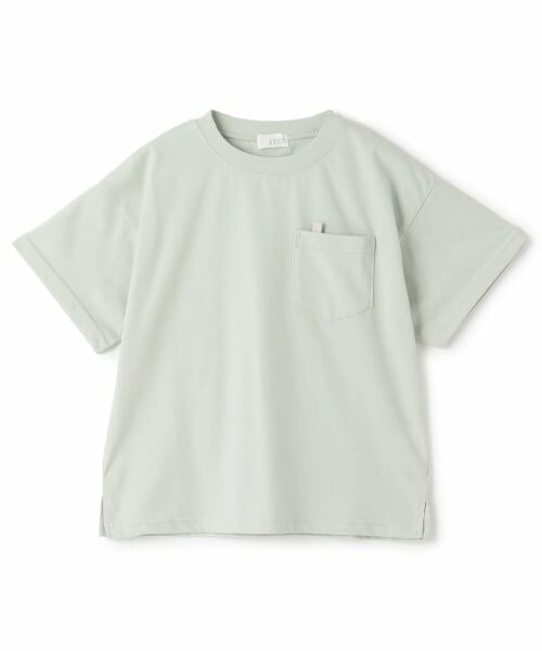 b・ROOM / ビールーム Tシャツ | 【防汚・速乾・UV】【カイテキ天竺】ゆったりサイズベーシックTシャツ（ライト グリーン）