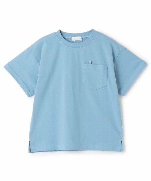 b・ROOM / ビールーム Tシャツ | 【防汚・速乾・UV】【カイテキ天竺】ゆったりサイズベーシックTシャツ（ブルー グレー）