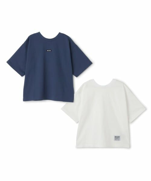 b・ROOM / ビールーム Tシャツ | 【綿100％】【ヘビロテ】どちらが前でもOK！半袖Tシャツ(2枚セット) | 詳細1