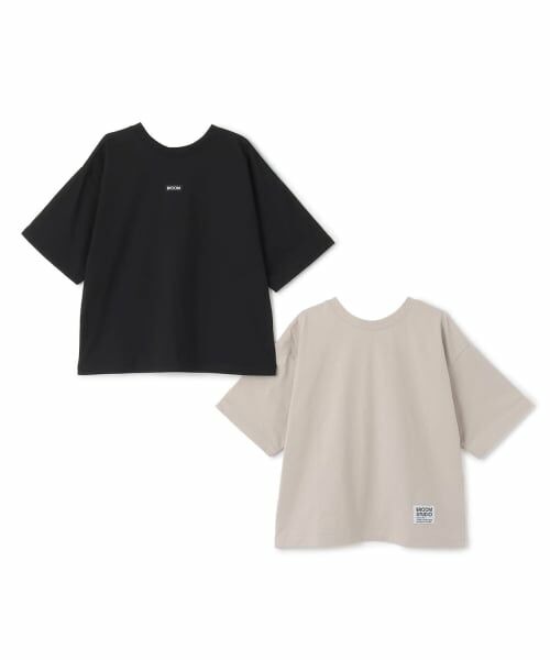 b・ROOM / ビールーム Tシャツ | 【綿100％】【ヘビロテ】どちらが前でもOK！半袖Tシャツ(2枚セット) | 詳細2