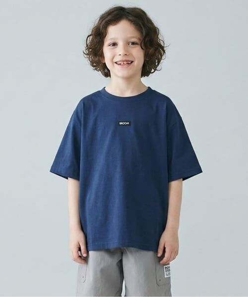 b・ROOM / ビールーム Tシャツ | 【綿100％】【ヘビロテ】どちらが前でもOK！半袖Tシャツ(2枚セット)（オフ ホワイト）