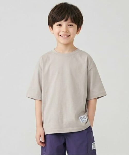 b・ROOM / ビールーム Tシャツ | 【綿100％】【ヘビロテ】どちらが前でもOK！半袖Tシャツ(2枚セット)（グレージュ）