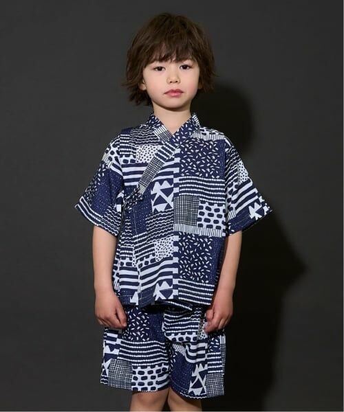 b・ROOM / ビールーム 着物・浴衣・小物類 | 【接触冷感】アソート甚平（紺）