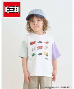 b・ROOM / ビールーム Tシャツ | 【トミカ】【防汚・速乾・UV】【カイテキ天竺】TOMICA集合配色Ｔシャツ