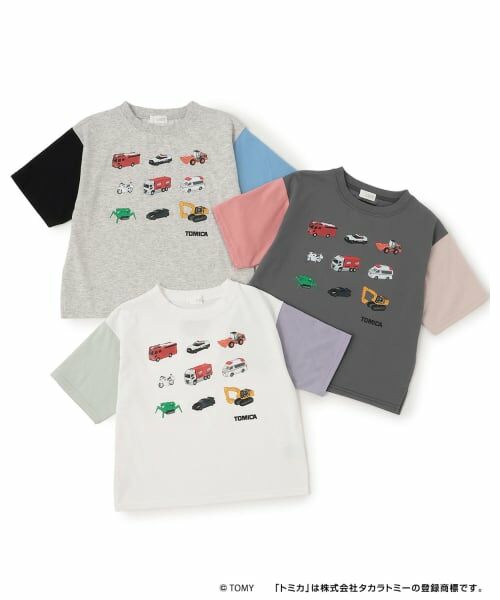 b・ROOM / ビールーム Tシャツ | 【トミカ】【防汚・速乾・UV】【カイテキ天竺】TOMICA集合配色Ｔシャツ | 詳細12