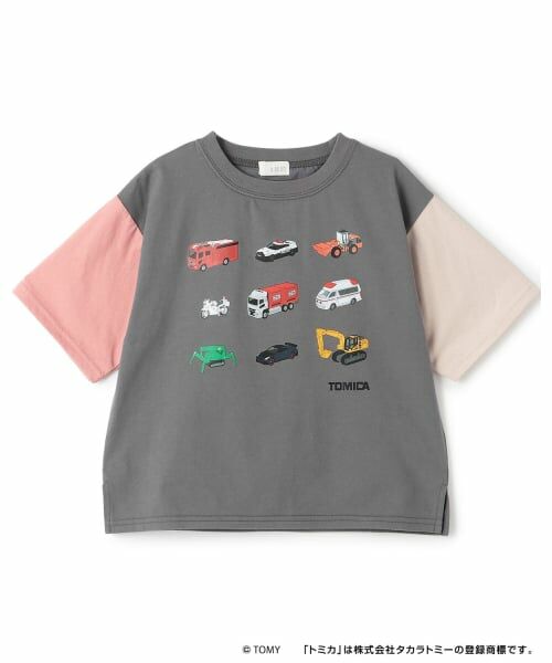 b・ROOM / ビールーム Tシャツ | 【トミカ】【防汚・速乾・UV】【カイテキ天竺】TOMICA集合配色Ｔシャツ | 詳細2