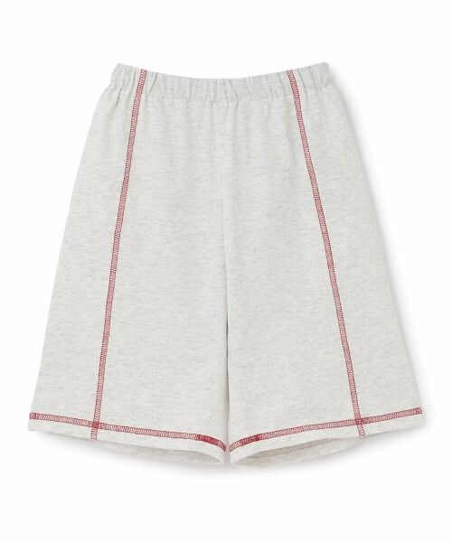 b・ROOM / ビールーム ショート・ハーフ・半端丈パンツ | 【熱をブロック】配色ステッチ4分丈パンツ | 詳細8
