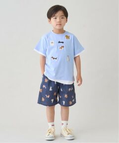 b・ROOM / ビールーム ショート・ハーフ・半端丈パンツ | 【接触冷感】総柄ハーフパンツ