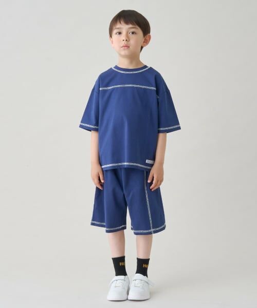 b・ROOM / ビールーム Tシャツ | 【熱をブロック】【どちらが前でもOK】配色ステッチTシャツ | 詳細3