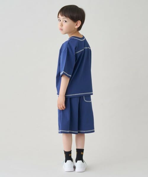 b・ROOM / ビールーム Tシャツ | 【熱をブロック】【どちらが前でもOK】配色ステッチTシャツ | 詳細4