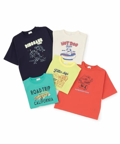 b・ROOM / ビールーム Tシャツ | 【予約/6月中旬~下旬入荷予定】【綿100%】カラフルアソートグラフィックTシャツ | 詳細6
