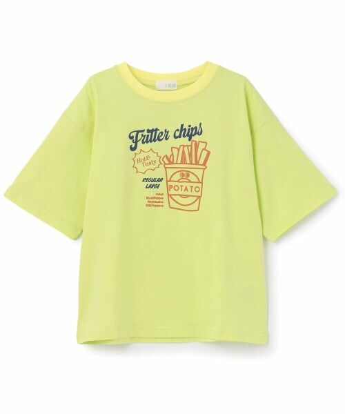b・ROOM / ビールーム Tシャツ | 【予約/6月中旬~下旬入荷予定】【綿100%】カラフルアソートグラフィックTシャツ(ライム)
