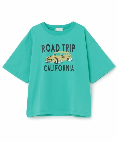 b・ROOM / ビールーム Tシャツ | 【予約/6月中旬~下旬入荷予定】【綿100%】カラフルアソートグラフィックTシャツ(エメラルド グリーン)