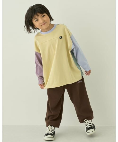 b・ROOM / ビールーム Tシャツ | 【スクール対応】名札がつけられる長袖Tシャツ(クリーム)