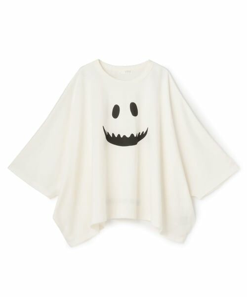 b・ROOM / ビールーム Tシャツ | 【ハロウィン】変形オバケTシャツ（アイボリー）