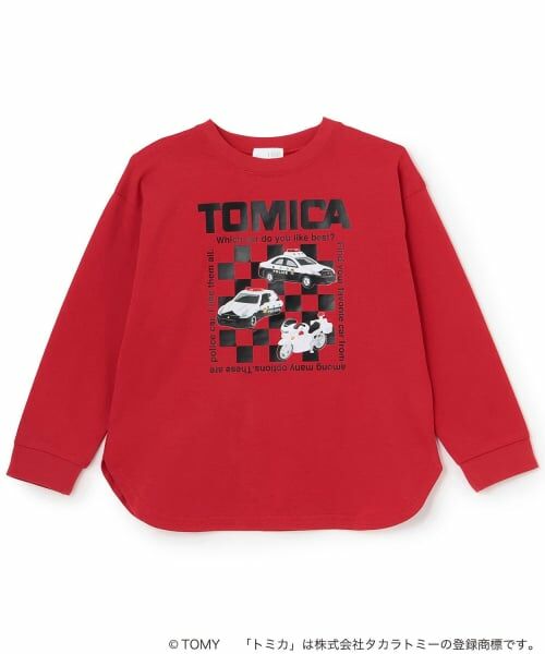 b・ROOM / ビールーム Tシャツ | 【トミカ】アソートプリントTシャツ(赤)