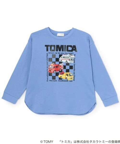 b・ROOM / ビールーム Tシャツ | 【トミカ】アソートプリントTシャツ(モデレート ブルー)