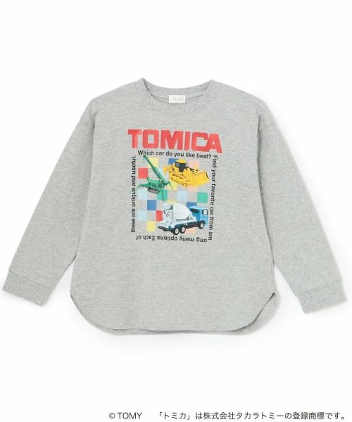 b・ROOM / ビールーム Tシャツ | 【トミカ】アソートプリントTシャツ(トップ グレー)