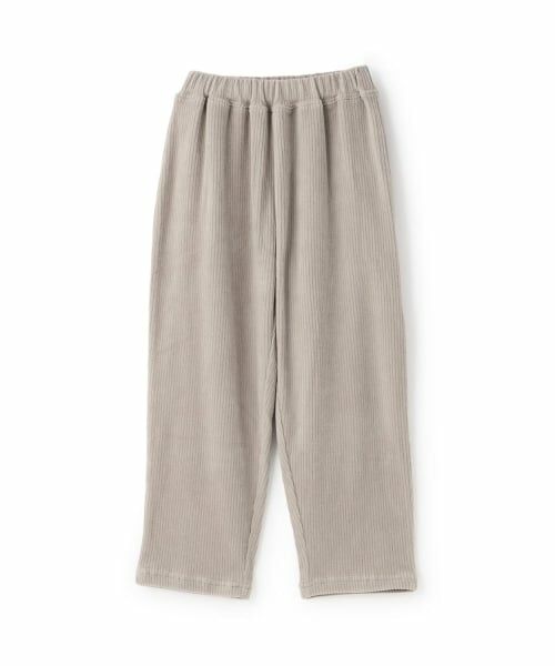 b・ROOM / ビールーム その他パンツ | やみつきになる履き心地ニットコールパンツ(グレージュ)