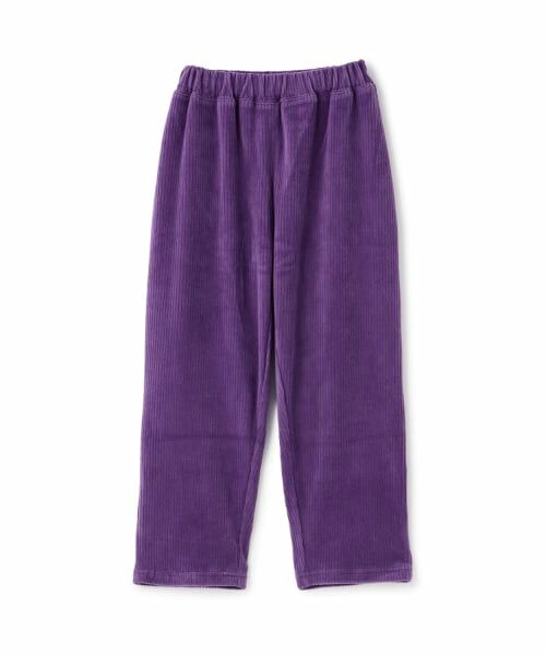 b・ROOM / ビールーム その他パンツ | やみつきになる履き心地ニットコールパンツ(パープル)