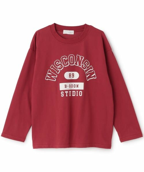 b・ROOM / ビールーム Tシャツ | 【防汚/速乾/UV】選べる6パターンアソートTシャツ【子供服】【キッズ】【男の子】(エンジ)