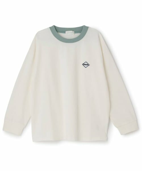 b・ROOM / ビールーム Tシャツ | 【MNCM】パッチデザイン長袖Tシャツ(アイボリー)