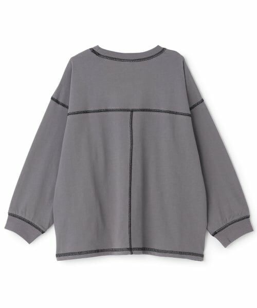 b・ROOM / ビールーム Tシャツ | 【MNCM】配色ステッチ長袖Tシャツ | 詳細1