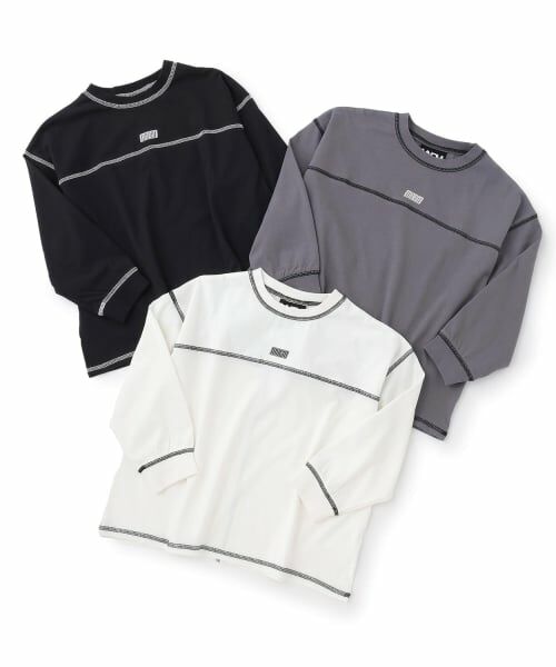 b・ROOM / ビールーム Tシャツ | 【MNCM】配色ステッチ長袖Tシャツ | 詳細5