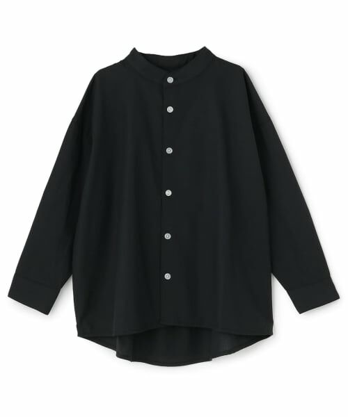 b・ROOM / ビールーム シャツ・ブラウス | バンドカラーシャツ【子供服】【キッズ】【男の子】（黒）
