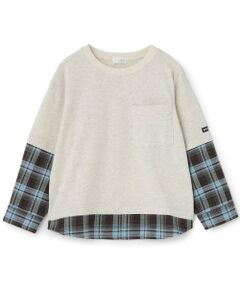 b・ROOM / ビールーム Tシャツ | シャツドッキング長袖Tシャツ【子供服】【キッズ】【男の子】