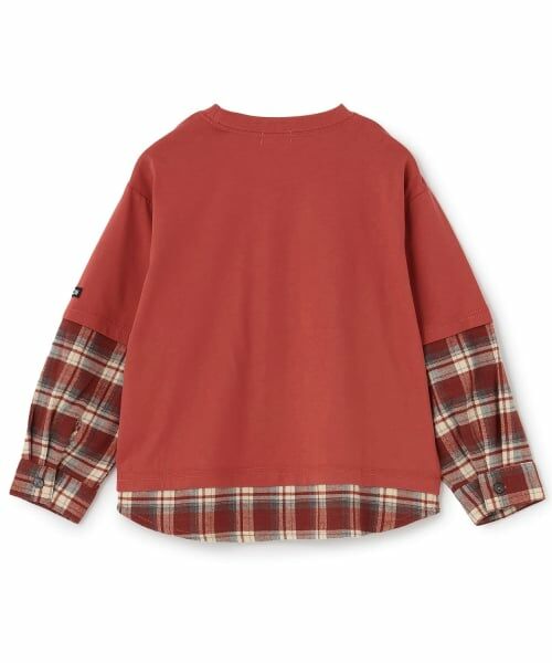 b・ROOM / ビールーム Tシャツ | シャツドッキング長袖Tシャツ【子供服】【キッズ】【男の子】 | 詳細1