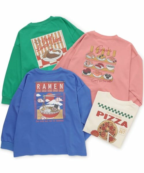 b・ROOM / ビールーム Tシャツ | アソートフードバックプリントTシャツ【子供服】【キッズ】【男の子】 | 詳細9