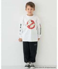 b・ROOM / ビールーム Tシャツ | 【ゴーストバスターズ】ロゴ蓄光長袖Tシャツ【子供服】【キッズ】【男の子】