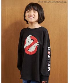 b・ROOM / ビールーム Tシャツ | 【ゴーストバスターズ】ロゴ蓄光長袖Tシャツ【子供服】【キッズ】【男の子】
