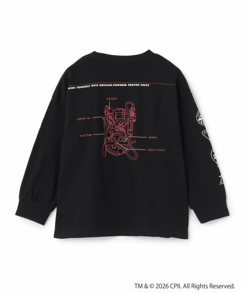 b・ROOM / ビールーム Tシャツ | 【ゴーストバスターズ】ロゴ蓄光長袖Tシャツ【子供服】【キッズ】【男の子】 | 詳細12