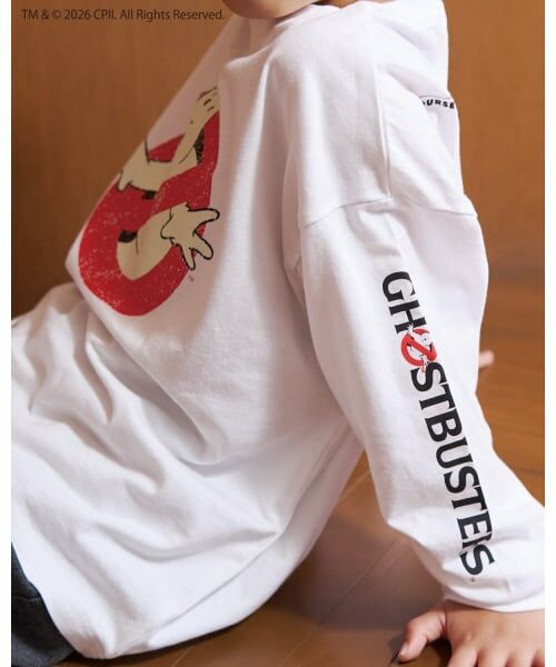 b・ROOM / ビールーム Tシャツ | 【ゴーストバスターズ】ロゴ蓄光長袖Tシャツ【子供服】【キッズ】【男の子】 | 詳細5