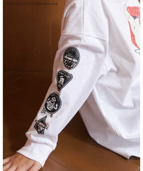 b・ROOM / ビールーム Tシャツ | 【ゴーストバスターズ】ロゴ蓄光長袖Tシャツ【子供服】【キッズ】【男の子】 | 詳細6